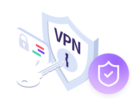 더 강력한 보안의 VPN 아이콘