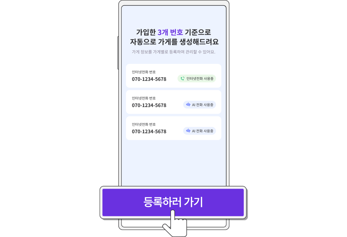 3단계 가게 정보 설정 및 자동 연동 안내 이미지