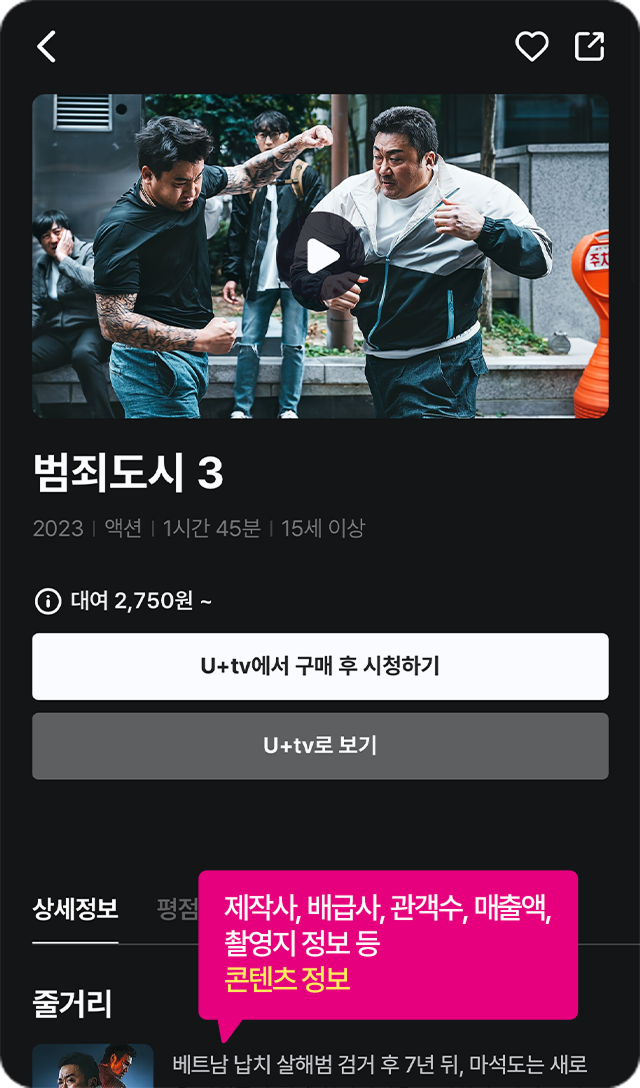 콘텐츠 정보 화면