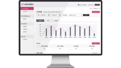 U+스마트안전솔루션의 원격 모니터링 화면
