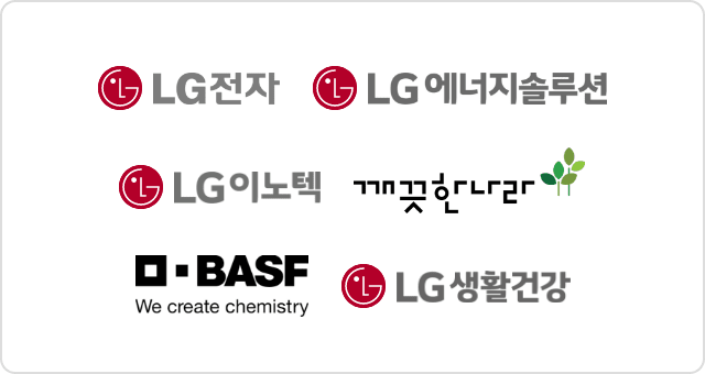LG전자, LG에너지솔루션, LG이노텍, 깨끗한나라, BASF, LG생활건강